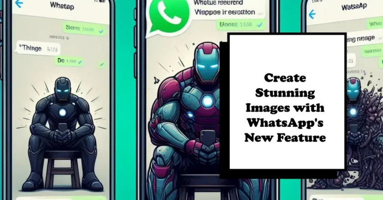 WhatsApp releases Generate Image in Chat feature on all three platforms.