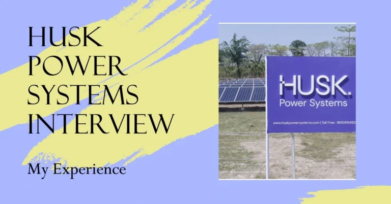husk power systems interview experience