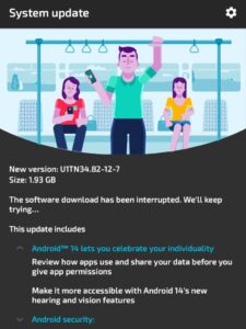 android 14 update on moto g73
