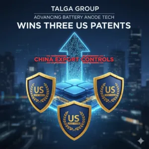 Talga Group Wins Three US Patents, Advancing Battery Anode Tech Amid China Export Controls