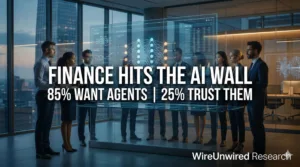 Finance Hits the Same AI Wall as Insurance—85% Want Agents, Only 25% Can Trust Them