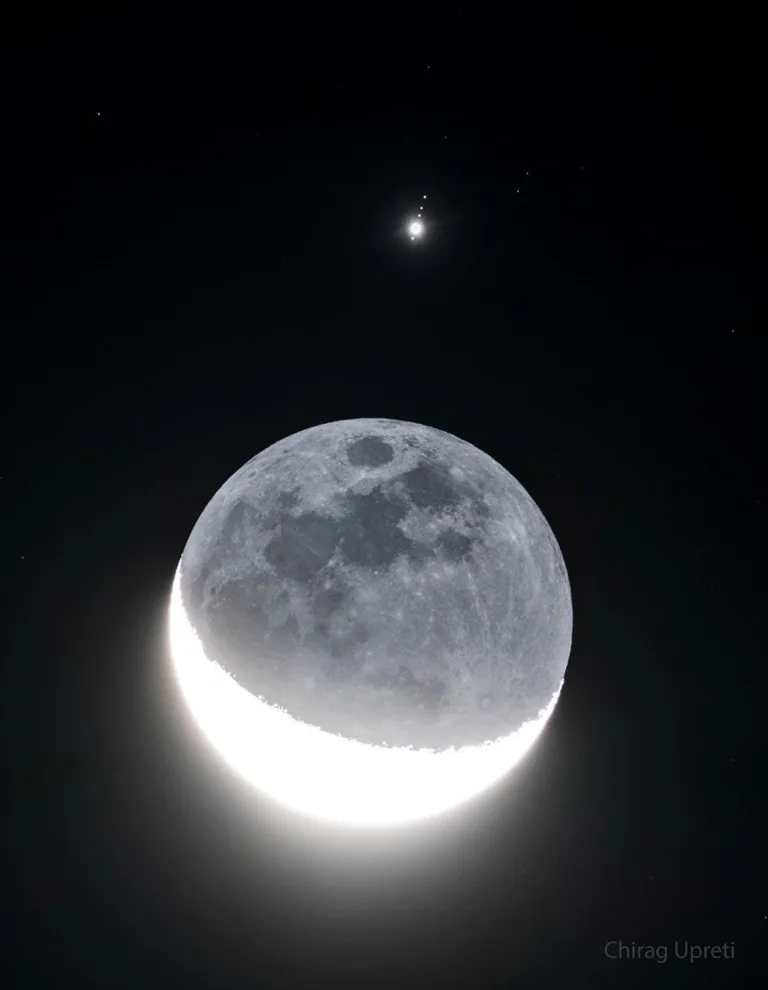 APOD: 2026 October 12 – Jupiter and the Moons 12 JupiterMoons Upreti 3105
