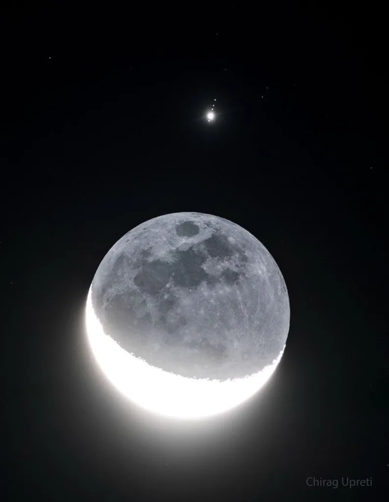 APOD: 2026 October 12 – Jupiter and the Moons 1 JupiterMoons Upreti 3105