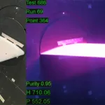 NASA Model Wing Lights Up During First Pressure Sensitive Paint Tests 2 bscw side by side image